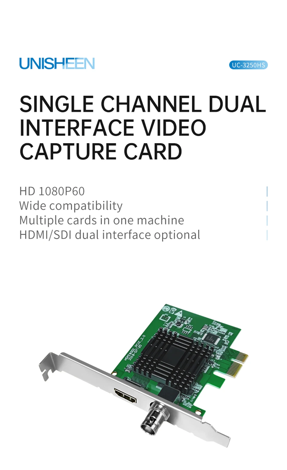 Vmix OBS Streaming Live Broadcast HD PCIe 1080P Linux SDI HDMI Video Capture Car