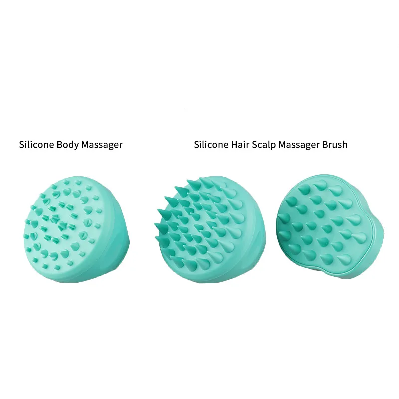 Silicone Head Massage Comb Shampoo Brush Washing Shower Hair Comb Body Press Massager Brushes Health Care Tools