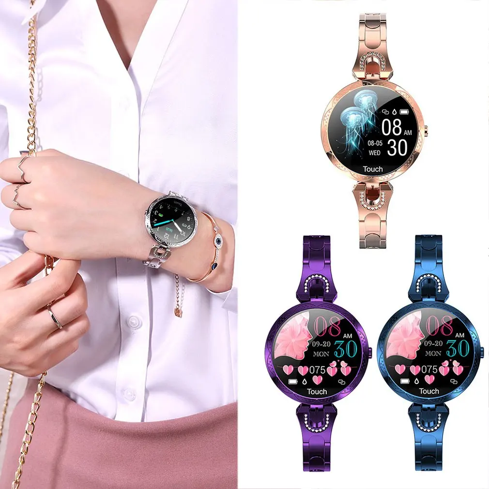 AK15 Female Smart Bracelet Heart Rate Sleep Monitoring Bracelet Physiological Cycle Intelligent Reminder Bracelet HOT