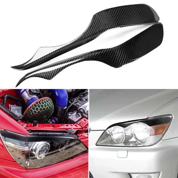 

Car Headlight Eyebrow Trim 2Pcs UV-resistant For Lexus IS200 IS300 Altezza XE10 Replacement