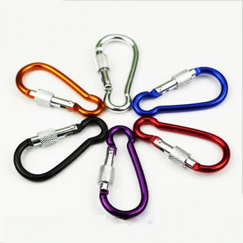

5Pcs 10Pcs Carabiner Camping Equipment Outdoor Accessories Keychain Clip Carabiner Hike Climbing Nut Backpack Hanging Buckle