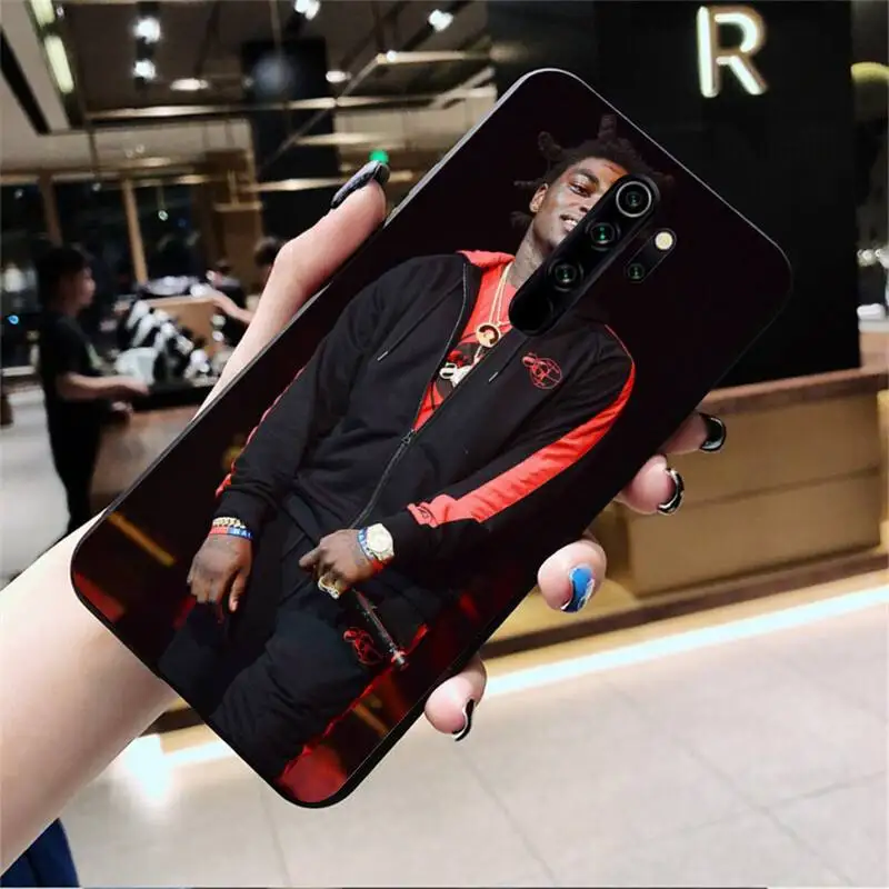 HPCHCJHM Kodak Black Rapper Newly Arrived Black Cell Phone Case for Redmi Note 8 8A 8T 7 6 6A 5 5A 4 4X 4A Go Pro