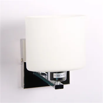 

ICOCO High Quality Modern Wall Light Cover Glass Shape Chrome Lamp Sconce Corridor Living Lamp Shade