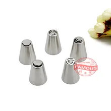 Русский сопло шаблон инструмент для украшения печенья масло крем украшения головы мульти-цветок тип выдавливание цветок наконечник инструмент для выпечки