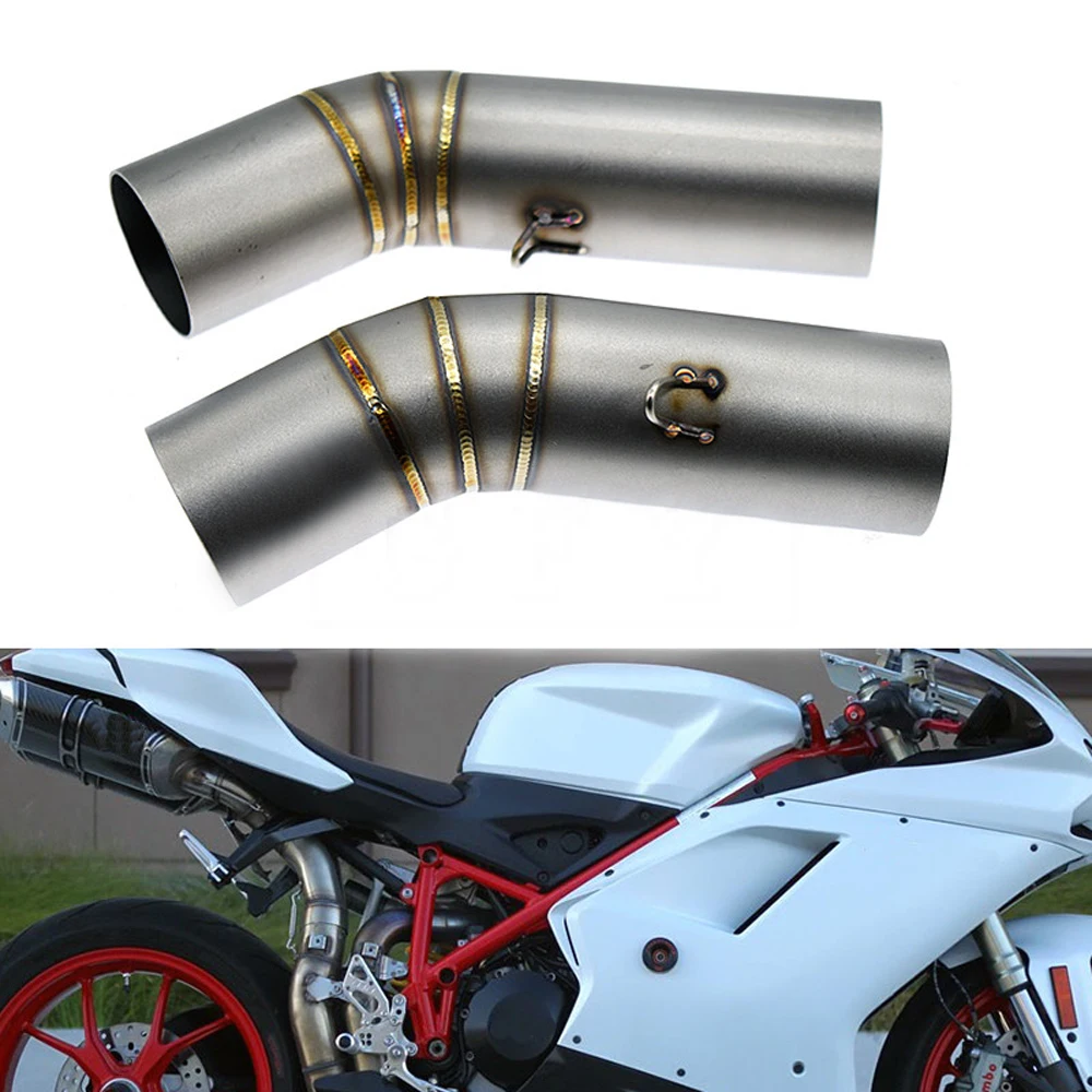Глушитель выхлопной трубы для мотоцикла средняя звеньевая труба Ducati 1098 1098S 2007 2008