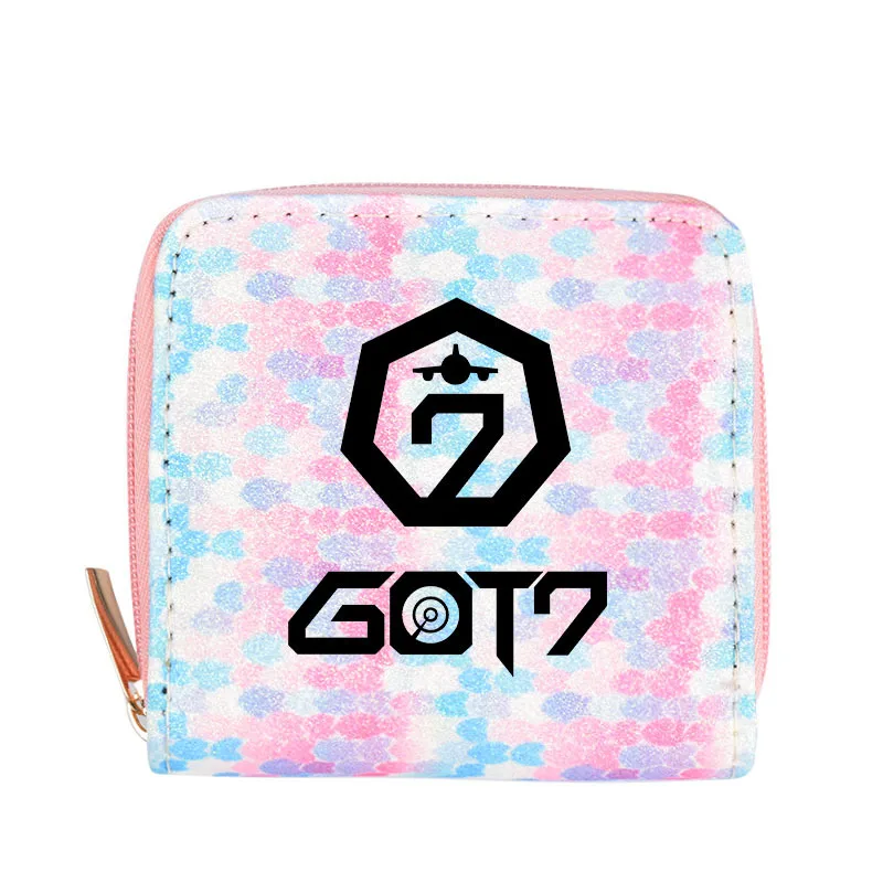 Got7 Monsta x BlackPink Twice WANNA Life is Beautiful Festival Keep spinning top Кошельки для монет Fancy You женский кошелек - Цвет: 5
