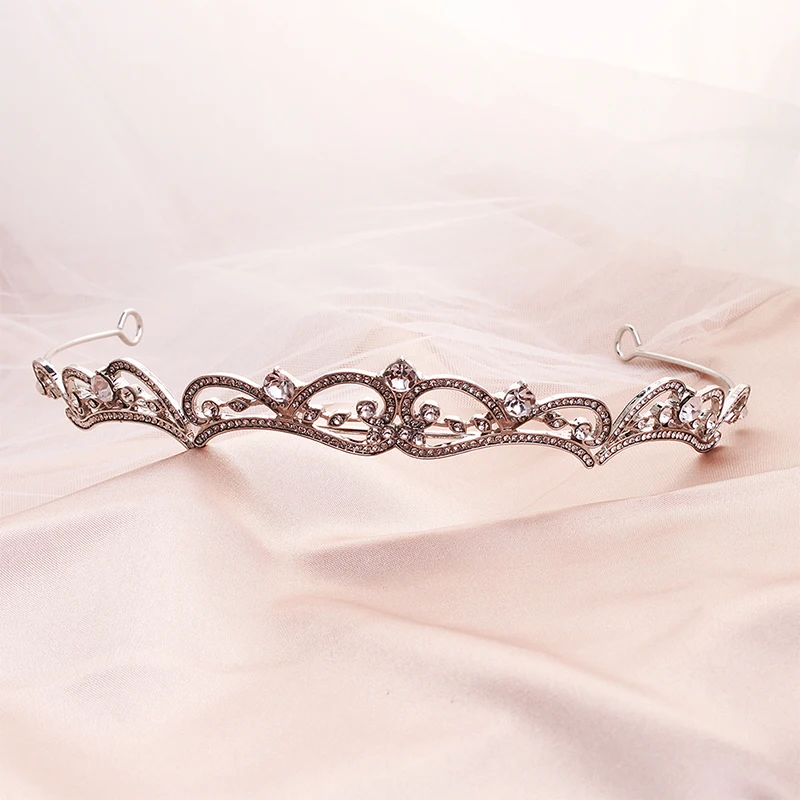 Miallo Baroque Wedding Tiaras and Crowns Bridal Hair Jewelry Headpieces Princess Tiaras Diadem for Women For Jewelry Accessories Hair Accessory Hair Headdress Bridal Headwear Hair Band Crown