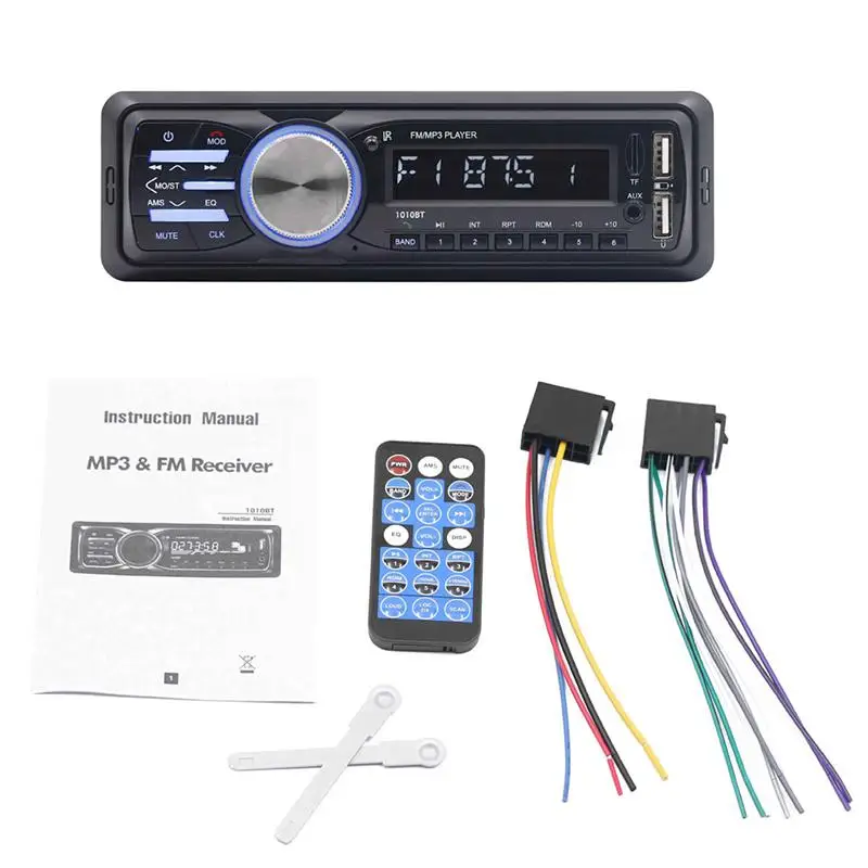1 шт., двойной USB FM/MP3 плеер, пульт дистанционного управления, HD mp3-плеер, автомобильный радиоприемник для автомобилей