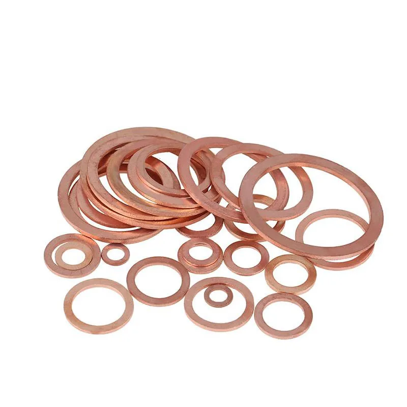 Медные уплотнительные кольца Wkooa толщиной 1 мм плоские шайбы прокладка|gasket set|gasket