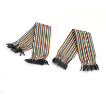 2шт макет 40 P-40 P мужской/женский 2,54 мм кабель с гибкой перемычкой 30 см