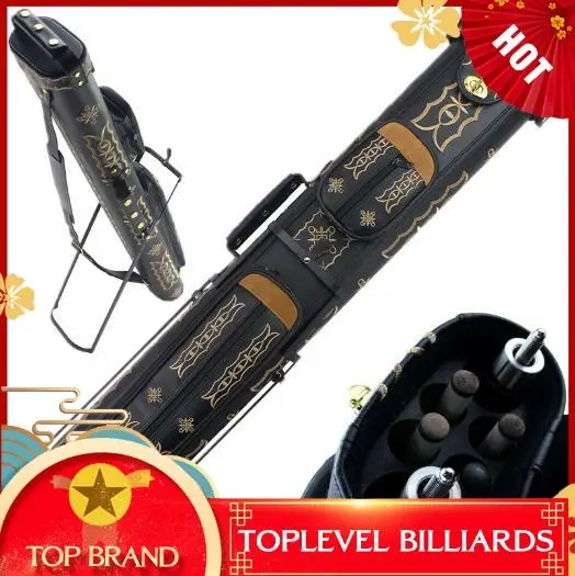 2019 Professional Handmade 6 Holes Billiard Pool Cue Case Pool Stick Portable Carrying Case (Holds 