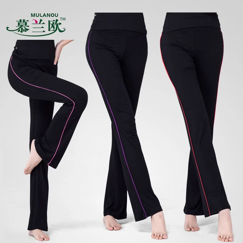 

Yoga Spring Summer Suit Trousers Women's Loose-Fit Slimming Weila Pants Modal Large Straight-leg Pants Gym Dance Pants