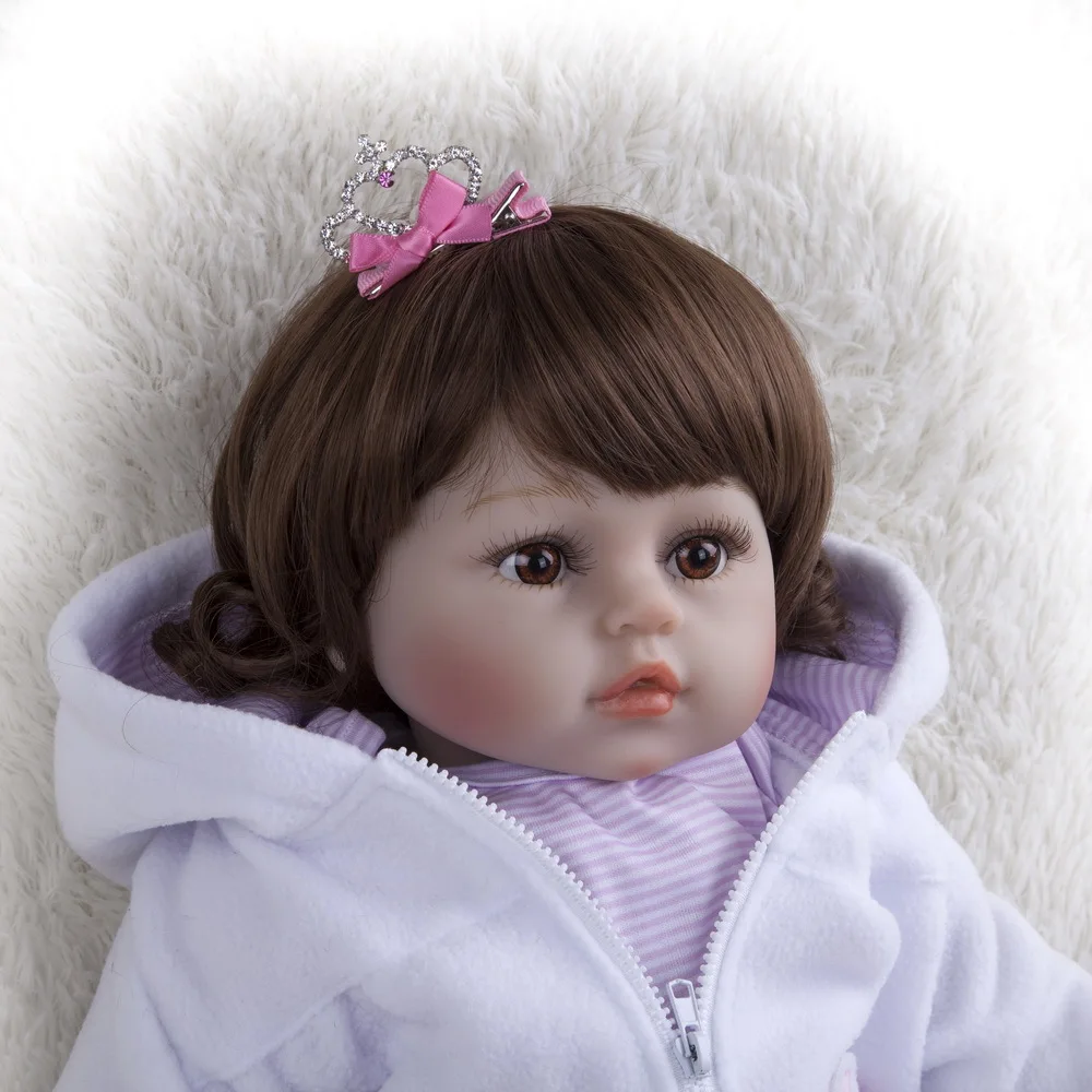 Pickwoo 48 см bebes reborn doll 18 дюймов куклы для маленьких девочек Мягкие силиконовые Boneca Reborn Brinquedos Bonecas подарки на день детей игрушки