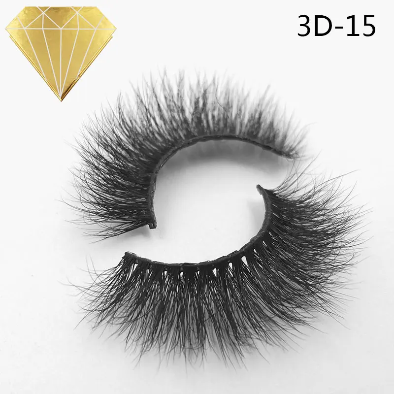 3D-15 Iflovedekd создать свой собственный бренд 3d Искусственные норковые ресницы шелковые ресницы личный ярлык по индивидуальному заказу упаковочная коробка - Цвет: 3D-15