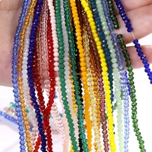 

10String/Lot 2MM Colorful Clothing Beads Handicrafts Rhinestone Sewing Stone Crystal For Jewelry Making Needlework Beads