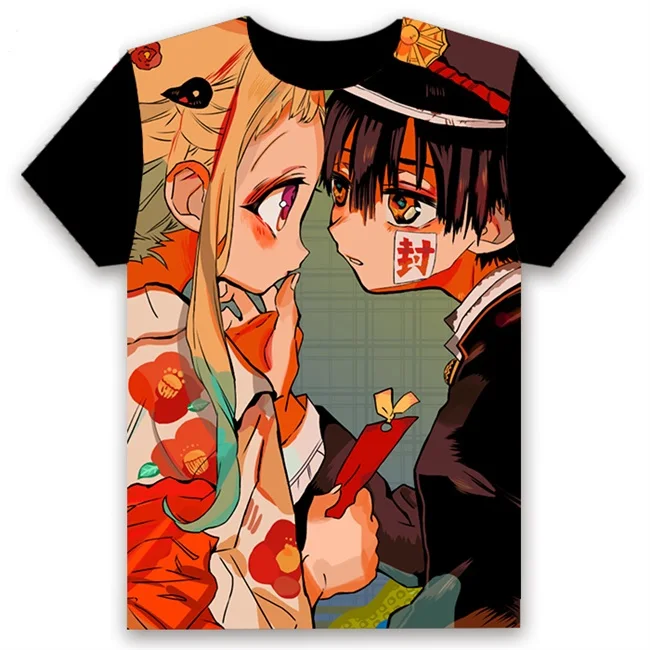 Футболка аниме в туалете Hanako-kun Jibaku Shounen Yashiro Косплей с коротким рукавом унисекс Повседневная Черная футболка Летняя забавная рубашка - Цвет: 21