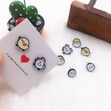 EUPNHY 1 пара милые куриное яйцо серьги гвоздики мультфильм животных серьги из гипоаллергенного материала Женщины Девушки Шпилька-Сережка для пирсинга ювелирные изделия