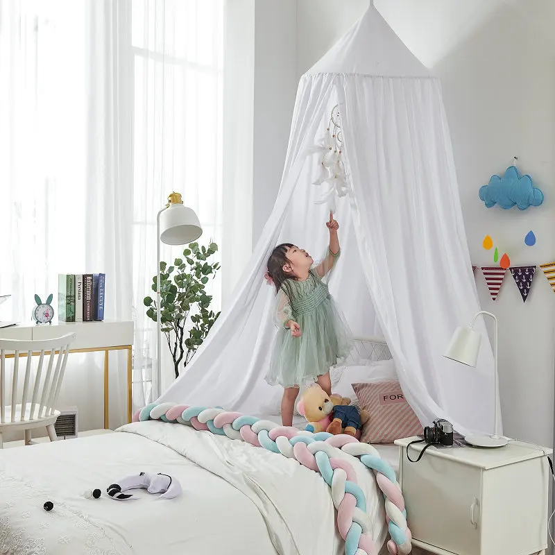 Baby Canopy Mosquito Children Room Decoration Crib Netting Baby Tent Hung Dome Baby Mosquito Net Photography Props 12