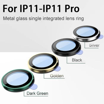 

10pcs Camera Lens Protector for iPhone 11 Pro Max Tempered Glass+Metal Rear Lens Screen Protective Ring for iPhone 11 Pro
