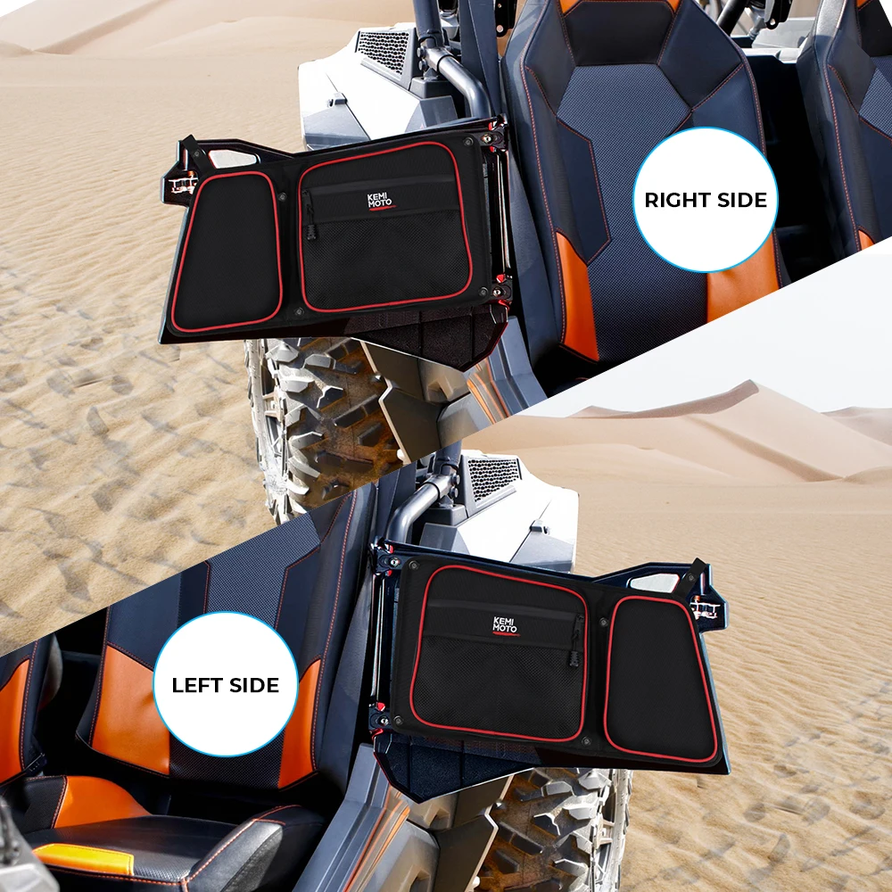 2 x Door Bag Knee Pad for Polaris RZR XP 1000 900 S 2014-2017 R /& L side