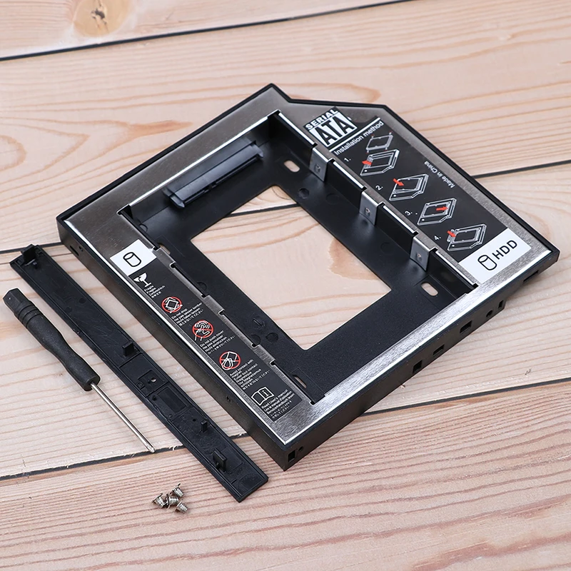 1 комплект для ноутбука Универсальный SATA для SATA 3,0 12,7 мм 2nd HDD Caddy для 2,5 ''SSD корпус жесткого диска