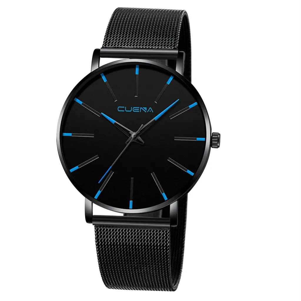 CUENA часы мужские Relogio Роскошные Reloj Hombre кварцевые часы из нержавеющей стали Циферблат повседневные наручные часы reloj hombre