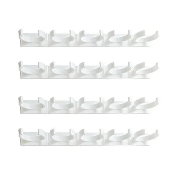 

4PCS Plastic Kitchen Clip Extra Strength Adhesive Spice Gripper Jar Rack Storage Holder Wall Cabinet Cupboard Door Rack Fridge