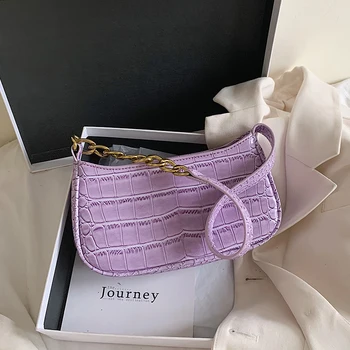 

Design Fashion Stone Pattern Armpit Bag & Elegant Chain Handbag Shoulder Bag Crossbody Bag Width 23cm Height 12cm Thickness 8cm