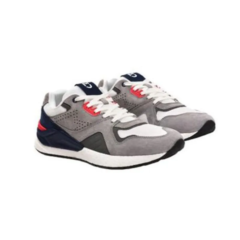 Gray Blue Size39 Новинка; оригинальная обувь Xiaomi Mijia в стиле ретро; Мужская обувь для бега; спортивная обувь из натуральной кожи; кроссовки из замши с дышащей сеткой - Цвет: Gray Blue Size39