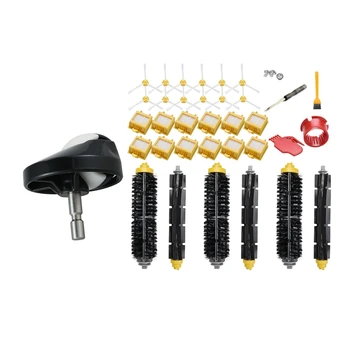 

2 Set for IRobot Roomba Vacuum Cleaner Kit: 1 Set Caster Assembly Front Castor Wheel & 1 Set Filter and Brush Kit