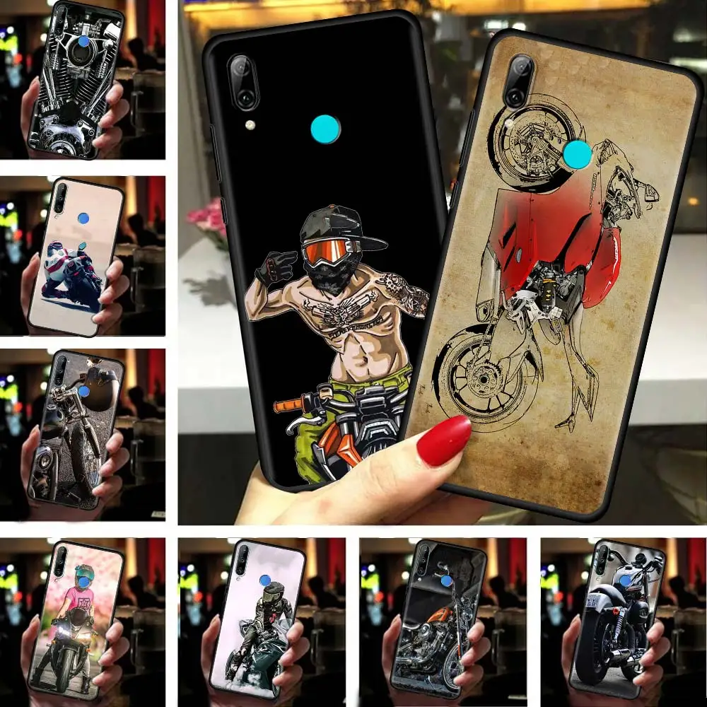 Hot Vintage Motorcycle Sports Phone Case for Huawei P Smart Z P30 P40 P20 Pro Mate 20 Lite 2019 P10 Mobile Phones Cover Shell | Мобильные