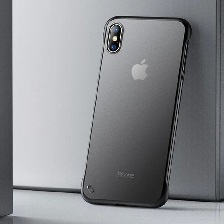 Black Матовый Прозрачный чехол для телефона без оправы для iphone 7, 8, 6, 6 s, 6 s Plus, чехол для Apple Coque, iphone XR, X, XS, Max, 11 Pro, Max, чехол - Цвет: Black