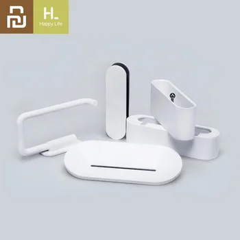 

Original Youpin HL bathroom 5 in1 sets for Soap Tooth Hook Storage Box and Phone Holder for Bathroom Shower Room Tool