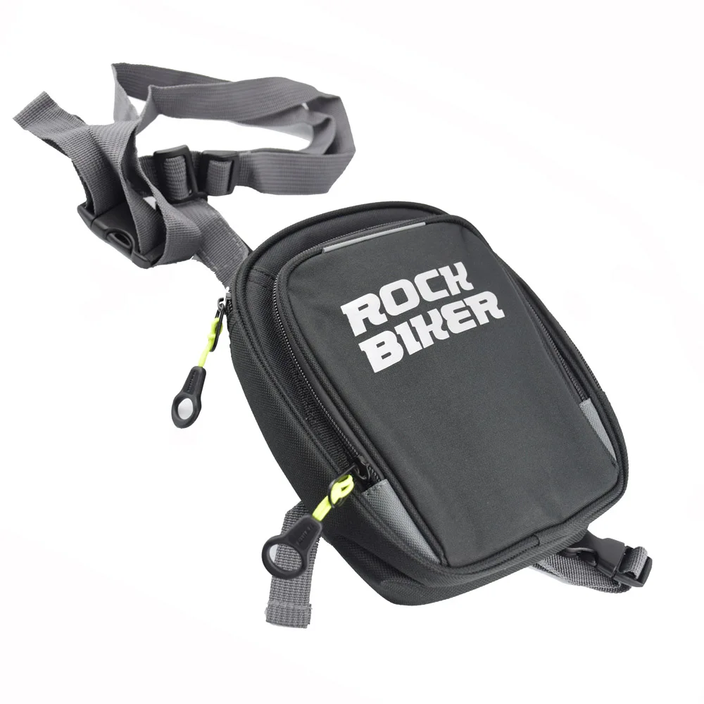 

New ROCK BIKER Black Drop Motorcycle Leg Bag Waist Nylon Motorcycle Bags Outdoor Casual Waist Bag Motocross Motorbike Bag