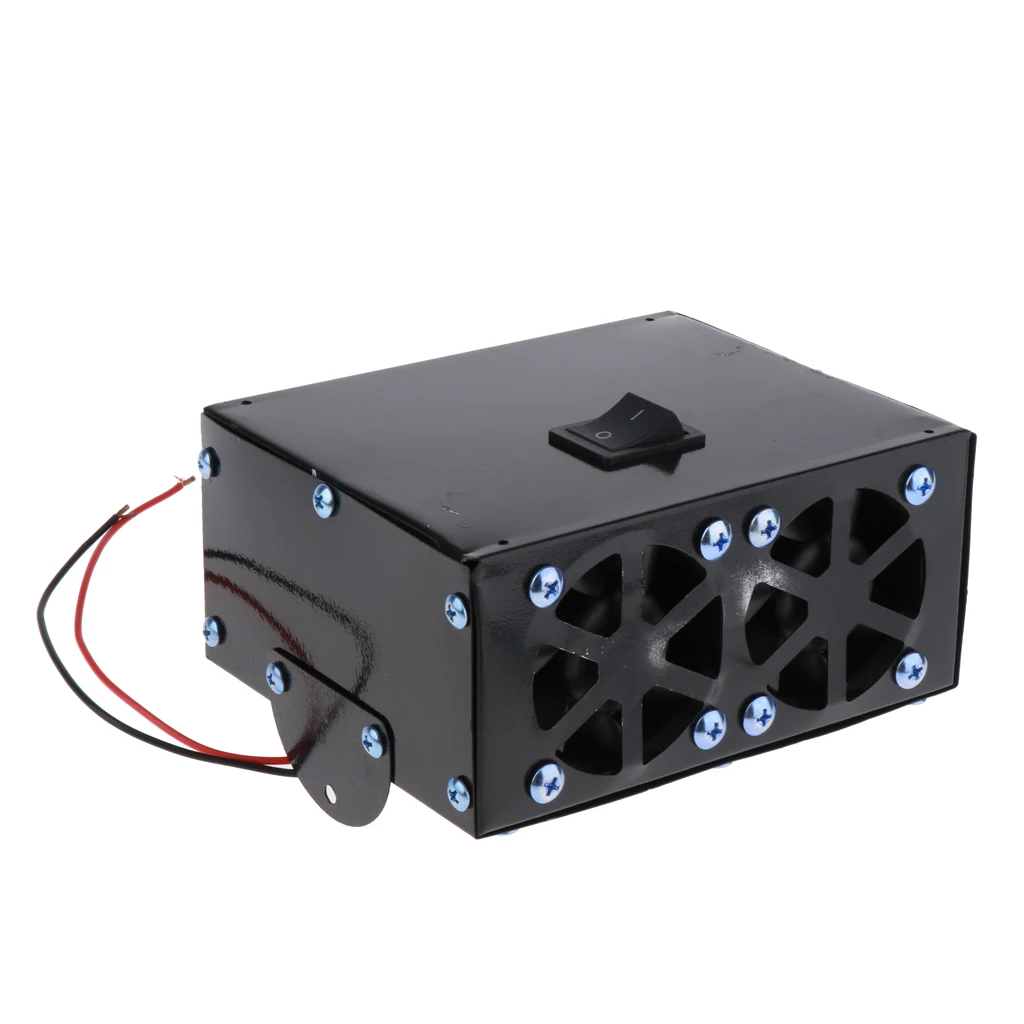 Windshield Car Heater Fan - Portable Car Defroster Defogger 12V Truck Car Heat Fan 500W (Black)