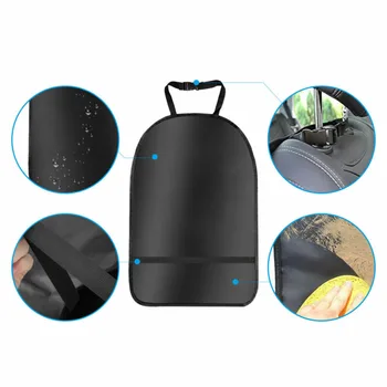

A2Pcs Car Anti-Child-Kick Pad Seat Back Cover Protector Kick Cleaning Mat Pad Anti Stepped Dirty For Kids