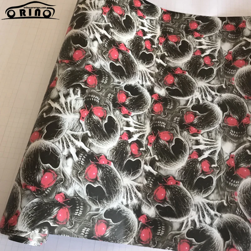 Skull Sticker Bomb Wrap Decal-1