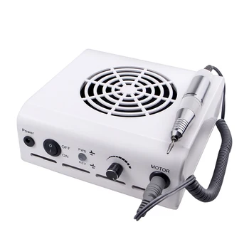 

80W 2-IN-1 35000RPM Nail Drill Machine & Nail Vacuum Cleaner Manicure With Powerful Fan Manicure Pedicure Nail tools