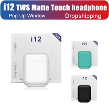 I12 tws Bluetooth 5,0 наушники беспроводные наушники официальный Спортивный Пот наушники сенсорные портативные наушники i12
