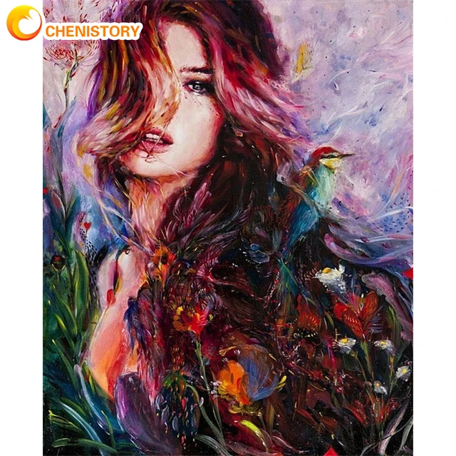 CHENISTORY Frame City Street DIY Painting By Numbers Modern Wall Art Picture By Number Acrylic Canvas By Numbers For Home Decors ZC0521-36