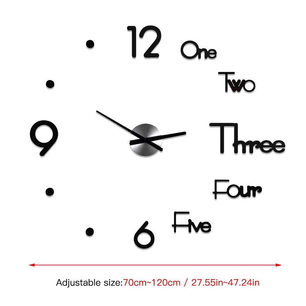 2020 новые большие настенные часы &quotсделай сам&quot современный дизайн 3D с