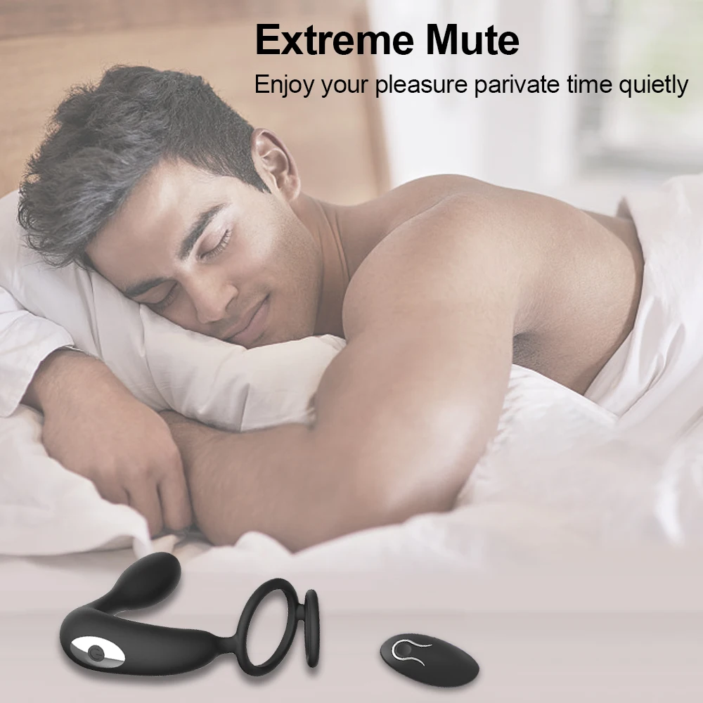 Wireless Prostate Massager Vibrator For Men With Anal Plug_voghion.com