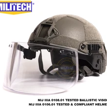 MILITECH FG Deluxe NIJ IIIA Быстрый пуленепробиваемый шлем и козырек
