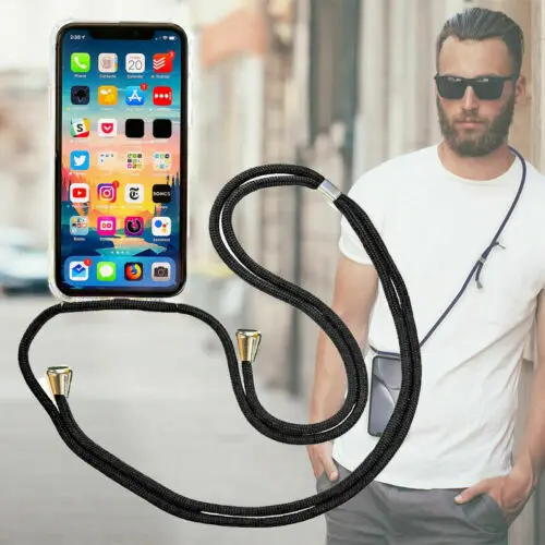 

Mobile phone chain Samsung Galaxy S9 S8 S10E protective case with protective cover mobile phone case with lanyard