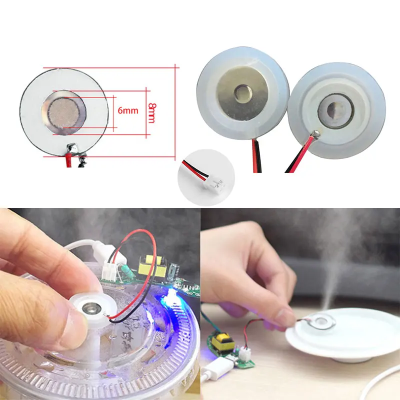 10PCS Microporous atomized 108 KHZ humidifier aromatherapy machine accessories filling water meter car spray toys can change