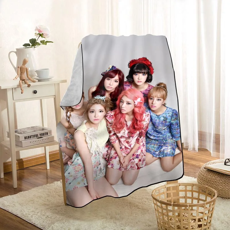 

Modern Popular LABOUM KPOP Girl Blanket On For The Sofa/Bed/Car Portable 3D Blanket For Kid Home Textile Fabric 1009
