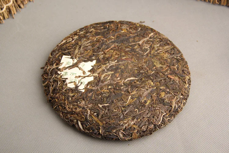 357 г Китай Юньнань сырой чай пуэр менхай Старое дерево чай Традиционный ручной пуэр чистый материал зеленая еда для здоровья