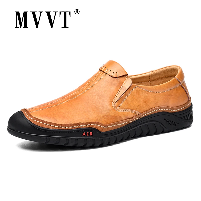 Top NEW ARRIVALS Hand-made Men Shoes Loafers Leisure Split Leather Super Soft Flats Casual | Обувь