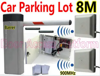 

Car Parking Lot Car Entrance Management 8 Meter Card read Barrier gate Network Controller Web IP UHF RFID Card+ABS tag+Stickers