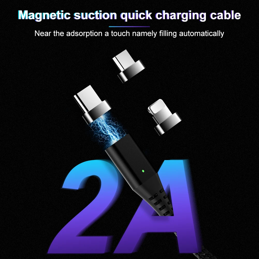 Swalle Магнитный USB кабель для быстрой зарядки usb type C кабель для передачи данных Магнитный зарядный кабель для зарядки данных кабель USB для мобильного телефона